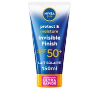NIVEA SUN Lait solaire Fini Invisible SPF 50+ Protège et hydrate résistant à l'eau 150 ml
