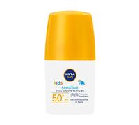 NIVEA Sun Babies & Kids Sensitive Protection Sun Roller 50+ (50 ml), crème solaire roll-on avec SPF 50+, lotion solaire extra imperméable comme rouleau pratique pour enfants