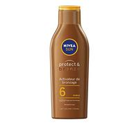 NIVEA SUN Lait solaire activateur de bronzage Protect & Bronze FPS 6 (1 x 200 ml), crème solaire au carotène, protection solaire UVA/UVB pour un hâle naturellement bronzé