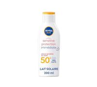 Nivea Lait solaire Sensitive protection immédiate – SPF 50+ non parfumé – 200 ml