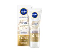 NIVEA SUN Fluide UV visage Luminous 630 FPS 50+ (1 x 40 ml), Protection solaire anti taches à la formule légère et non grasse, Soin visage anti-âge protecteur quotidien