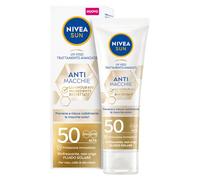 NIVEA SUN Crème Anti-taches Visage Luminous630 FP 50 en Tube de 40 ml, Crème Solaire Visage 50 pour un Coloré Uniforme et Lumineux, Crème Visage Acide Hyaluronique et Vitamine E pour un usage