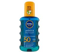 NIVEA SUN Protect & Dry Touch FP 50 Crème solaire 50 transparente et hydrofuge dans un flacon pulvérisateur pratique 200 ml