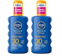 NIVEA SUN Spray solaire de protection et de soin SPF 30, imperméable, à la vitamine C et à l'acide hyaluronique, protection solaire à absorption rapide pour 48 h d'humidité (200 ml)