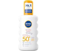 Nivea Sun Sensitive Instant Protection Solaire Spray Anti-Allergie SPF 50+ (200 ml), Spray Solaire Nourrissant pour Peaux Sensibles, Lotion Solaire comme Spray Pratique