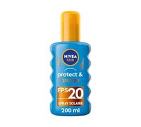 NIVEA SUN Spray solaire activateur de bronzage Protect & Bronze FPS 20 (1 x 200 ml), huile solaire avec protection UVA/UVB pour un hâle naturellement bronzé