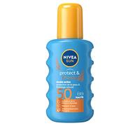 NIVEA SUN Spray solaire activateur de bronzage Protect & Bronze FPS 50 (1 x 200 ml), crème solaire avec protection solaire UVA/UVB pour un hâle naturellement bronzé