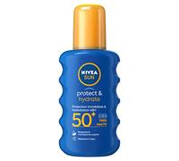 NIVEA SUN Spray solaire Protect & Hydrate FPS 50+ (1x200 ml), protection solaire immédiate pour peaux normales, écran solaire hydratant et résistant à l’eau