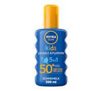 NIVEA SUN Spray Solaire Protect & Hydrate Kids Coloré SPF 50+ 200 ml - Crème Solaire résistante à l'eau - Haute Protection Visage et Corps pour la peau délicate des Enfants
