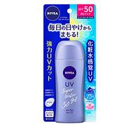 NIVEA Sun Super Water Gel 80g - SPF50 PA+++ | No Scent | Remove by Soap | for Face and Body | Moisture Ingredients - Collagen & Hyaluronan(Japan Import)