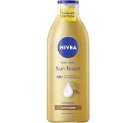 NIVEA Sun Touch Lotion pour le corps avec effet bronzant doux sans bandes, crème hydratante pour le corps à l'extrait de ginkgo et à l'huile de pépins de raisin (400 ml)