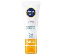 Nivea Sun UV Face Sensitive Soothing UVA/UVB 0% Sticky Skin Feeling Protection solaire SPF50+ 50 ml