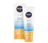 NIVEA Sun UV Mat Look Shine Control Cream 50 ml - Crème légère et imperméable pour peau grasse et combinée, formule hydratante anti-huile, soin du visage quotidien à absorption rapide avec finition
