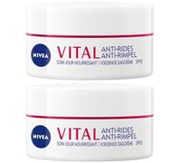 NIVEA Vital Anti-Rides Soin de Jour Ultra Nourrissant SPF15 Crème De 2x50 ml