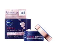 NIVEA Vital Crème de nuit régénérante (50 ml) pour le visage pour une peau vitale et saine, crème de nuit avec pétales de rose huile, calcium et créatine