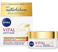 NIVEA VITAL Soja Protection de jour SPF 30 (50 ml), formule raffermissante à l'extrait de soja naturel, hydratant avec haute protection pour les rides atténuées