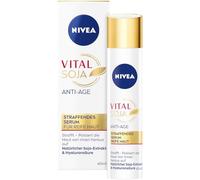 NIVEA Vital SOJA Sérum raffermissant anti-âge, sérum hydratant intense pour peaux matures à l'extrait naturel de soja, soin du visage raffermissant à l'acide hyaluronique (40 ml)