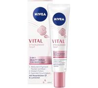 NIVEA VITAL Teint radieux 3 en 1 Sérum de beauté pour peaux matures, sérum hydratant intense pour atténuer les taches pigmentaires et de vieillesse, soin du visage avec effet raffermissant (40 ml)