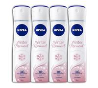 Nivea Winter Moment Lot de 4 déodorants anti-transpirants en spray Parfum d'hiver doux 4 x 150 ml