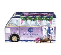 NIVEA Wintervan Coffret cadeau (4 produits) - Coffret cadeau pour femme - Comprend crème hydratante, baume à lèvres, lotion pour le corps et masque visage