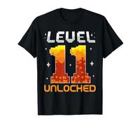 Niveau 11 Débloqué 11e Anniversaire Onze Ans Gamer Gaming T-Shirt