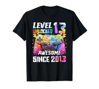 Niveau 13 Unlocked 13th Birthday Awesome 13 Year Old T-Shirt