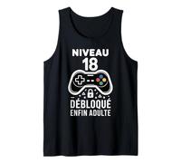 Niveau 18 Débloqué - 18 Ans Anniversaire Garçon Cadeau Gamer Débardeur