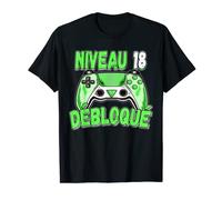 Niveau 18 Débloqué - Jeux vidéo 18e anniversaire T-Shirt