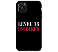 Niveau 18 Unlocked Funny 18th Birthday Coque pour iPhone 11 Pro Max