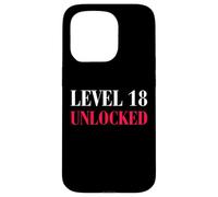 Niveau 18 Unlocked Funny 18th Birthday Coque pour iPhone 15 Pro
