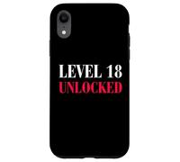Niveau 18 Unlocked Funny 18th Birthday Coque pour iPhone XR