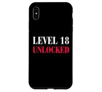 Niveau 18 Unlocked Funny 18th Birthday Coque pour iPhone XS Max