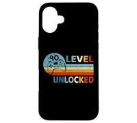 Niveau 40 Débloqué Joueur Vidéo Quarante Ans 40e Anniversair Coque pour iPhone 16 Plus