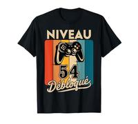 Niveau 54 ans Homme 1971 Anniversaire Gamer Niveau 54 Homme T-Shirt