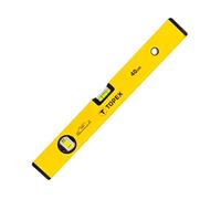 Niveau à bulle 2 libellules en aluminium de précision Jaune 120 cm