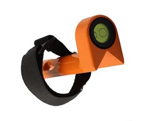 Niveau à bulle à angle droit monté sur tige avec fiole de 2,2 cm et réglage de l'étalonnage pour centrer la stabilité du poteau dans divers paramètres (avec sangles)