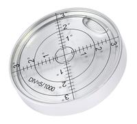 Niveau à Bulle Circulaire 60 X 10 en Acier Inoxydable Blanc