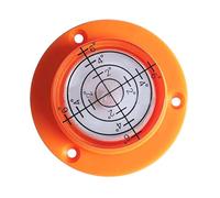 Niveau à bulle circulaire de 50 mm de diamètre avec haute translucidité et matériau acrylique résistant à l'usure, graduations internes noires pour un nivellement précis dans un usage professionnel