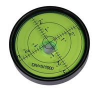 Niveau à Bulle Circulaire en Acier Inoxydable 60x10, 1 Pièce