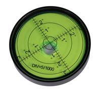 Niveau à Bulle Circulaire en Métal, Petit Format 60 X 10 | Alimentation ni Batterie, Échelle de Surface, Usage Extérieur, Relevés Techniques et Cartographie