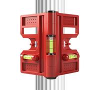 Niveau À Bulle D'angle Pliable Magnétique - Outil De Nivellement Réglable Pour Poteaux De Clôture | Niveau À Bulle Pour L'installation De Portes, La Construction De Plafonds, Le Montage De Meubles, La