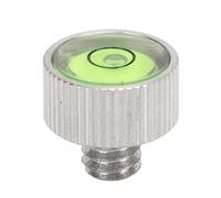 Niveau à Bulle D'appareil Photo pour Poignée sans Miroir DSLR, Dispositif de Nivellement à Bulle en Acier Inoxydable avec Vis Moletée de Style Bouton pour Montage fileté 1/4,