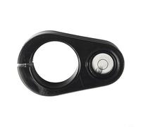 Niveau à bulle de centrage pour bâtons de mesure de 32 mm, boîtier rond en aluminium avec fiole en plastique, compatible avec les tiges de montage GPS en fibre de carbone