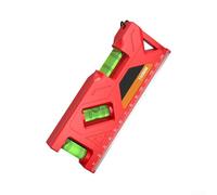 Niveau à bulle de poche en aluminium multifonction - Outil de mesure portable - Petit outil de mesure pour torpille - Appareil de vérification de précision pour bricolage (105 mm)