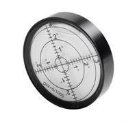 Niveau à bulle de précision pour niveau à bulle 60 x 12 mm, niveau rond horizontal en métal pour machines de magasin, appareils électroménagers, tables de billard, coque en acier inoxydable (A)