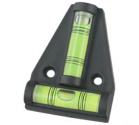 Niveau à bulle de type T 58 mm horizontal vertical pour niveau à bulle avec fioles fluorescentes - Outil antichoc en ABS pour montage de lunette pour suspension de carrelage pour caravane