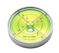 Niveau à bulle en métal 60 x 12 mm - Niveau horizontal élevé pour bricolage, menuiserie et atelier - Corps en acier inoxydable, précision ± 3° (C)