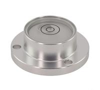 Niveau à bulle horizontal compact 30 x 20 x 11 mm avec support à bride pour une utilisation de balance électronique et des tâches de nivellement fin (blanc)