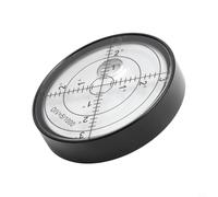 Niveau à bulle horizontal en métal 60 x 12 mm pour niveau rond pour machines d'atelier, appareils électroménagers, platines tournantes stéréo, tables de billard, noir, argent, vert, blanc, liquide (A)