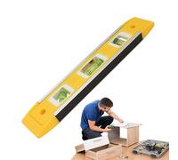 Niveau à bulle magnétique - Système de nivellement de plafond magnétique - Mesure verticale horizontale portable pour travaux sanitaires, menuiserie, atelier, sol, travail du bois, montage de cuisine